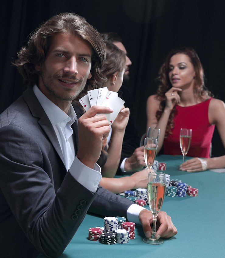 Mobile phone displaying rpvip3 apk login screen with live blackjack table visible